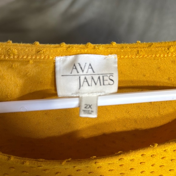 Mustard Yellow Textured Top - Picture 3 of 3